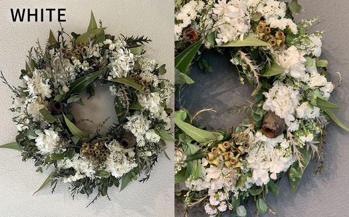 【選べる4タイプ】ドライ フラワー リース Mサイズ 《糸島》【tokohana】 [AOC018]