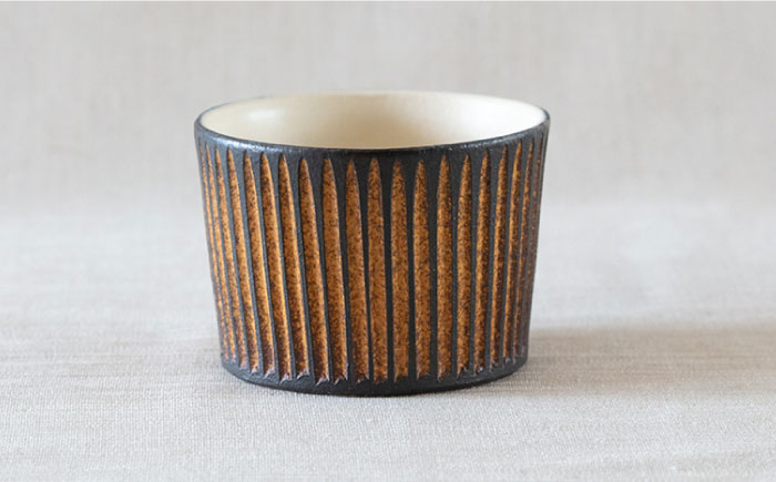 鉄釉 ?^口カップ 2個セット 糸島市 / 醇窯 そばちょこ ペア コップ セット [AOE007]