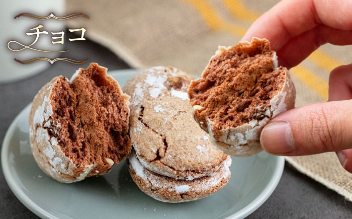 糸島カフェリリーのダックワーズ 12個入 スイーツ 焼き菓子 糸島市 / 伊都安蔵里 [AOL001]