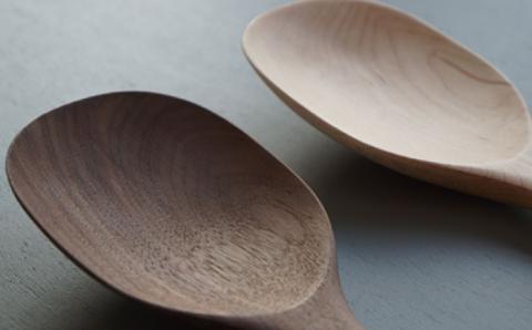 【色が選べる】木製 サーバー スプーン 糸島市 / DOUBLE=DOUBLE FURNITURE（ダブルダブルファニチャー） [APE009-1] メープル