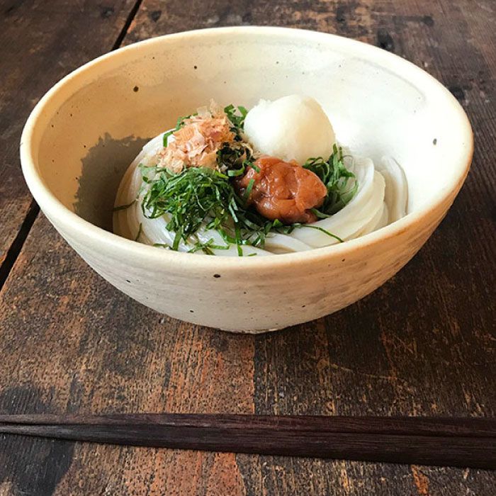 アイボリーシリーズ 麺鉢ペア≪糸島≫【うつわと手仕事の店 研】器/陶器/食器/手作り/クラフト [ARD021]