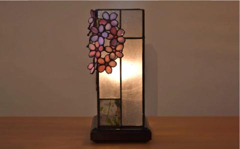 ステンドグラスランプSL-7 ≪アトリエエトルリア≫照明/インテリア/工芸品/糸島市 [ARF006]