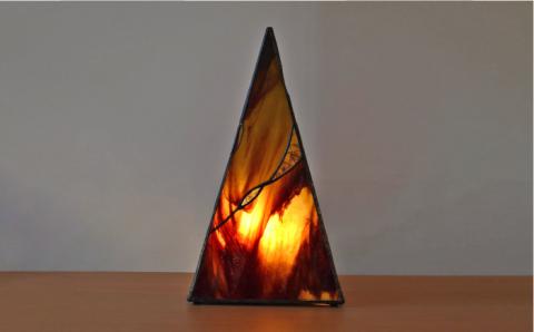 ステンドグラスランプSL-9≪アトリエエトルリア≫照明/インテリア/工芸品/糸島市 [ARF008]