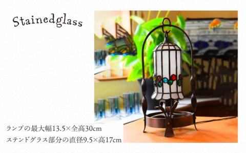 ステンドグラスランプSL-5≪アトリエエトルリア≫照明/インテリア/ルームランプ/工芸品/糸島市 [ARF011]
