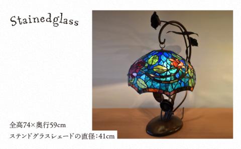 ステンドグラスランプSL-18 ハンギングローズ【アトリエエトルリア】 [ARF017]