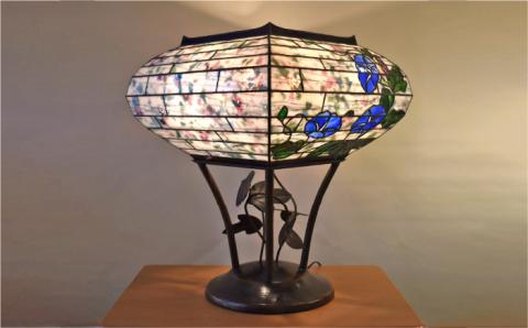 ステンドグラスランプSL-20 朝顔【アトリエエトルリア】 [ARF019]