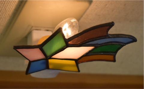 ステンドグラスナイトライト SNL-1 スター【アトリエエトルリア】 [ARF032]