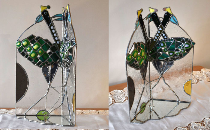 ステンドグラスオブジェ SO-3【アトリエエトルリア】 [ARF034]