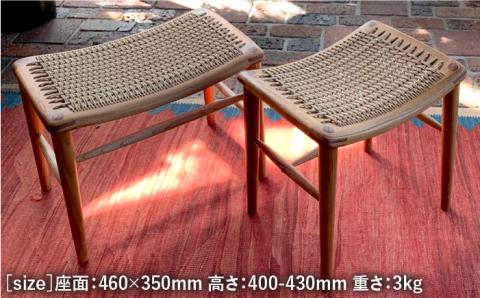 編み座のスツール（小）【カントリーチェア】 【いとしまごころ】 [ATC014]