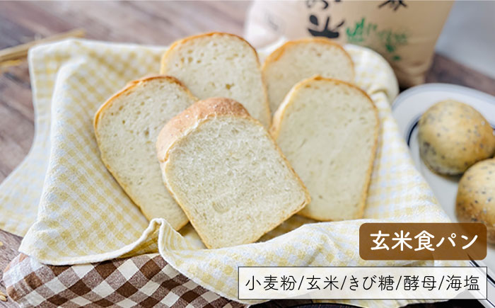 【卵・乳製品不使用】玄米 パン詰め合わせ 4種セット《糸島》【天然パン工房楽楽】 【 いとしまごころ】 [AVC058]