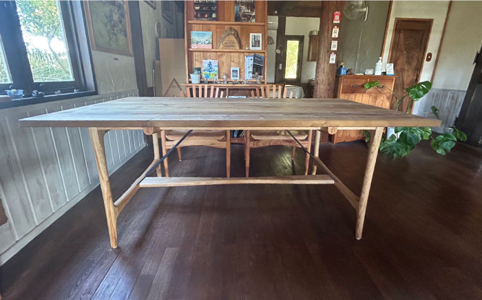 ダイニングテーブル≪糸島≫【工房はーべすと】クラフト/木工家具/机/インテリア [AYA051]