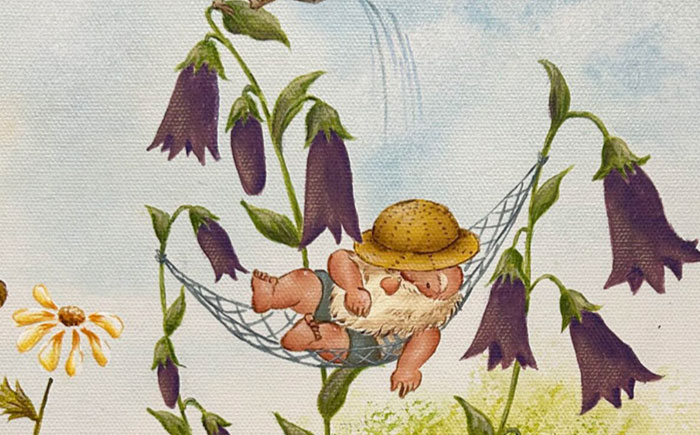 【一点物】絵画「リトリト森の春夏秋冬」 糸島市 / 工房はーべすと [AYA082]