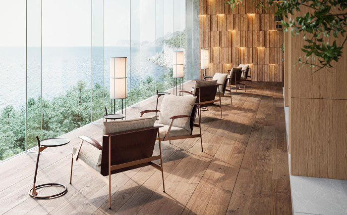 【Ritzwell】GQ SIDE TABLE フレーム革巻きタイプ [AYG063]