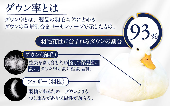 【訳あり】【糸島羽毛ふとん】【高級ダウン使用】羽毛 布団 本掛け 柄おまかせ フランス産 ダウン93％【クイーン】 糸島市 / 株式会社三樹 / 布団 羽毛 [AYM039]