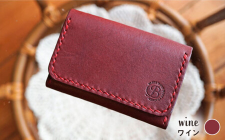 手縫いの本革製品 名刺入れ ≪糸島≫【BLESS】クラフト/オリジナル/レザー [AAA008]