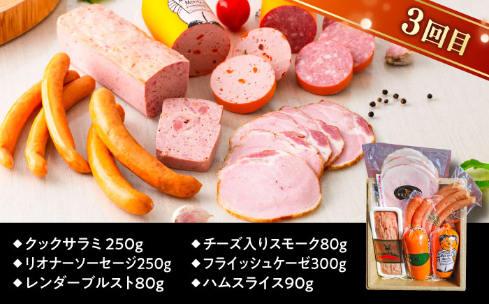 【全3回定期便】糸島手造りハムのバラエティ定期便 /ハム/ソーセージ/ウインナー【糸島手造りハム】 [AAC009] ウインナー 生ウインナー ウインナーセット ウインナー詰め合わせ ウインナーギフト ウインナー人気 ウインナーおすすめ ハム ハムセット ハムギフト ハムおすすめ ソーセージセット ソーセージ ソーセージギフト ソーセージおすすめ