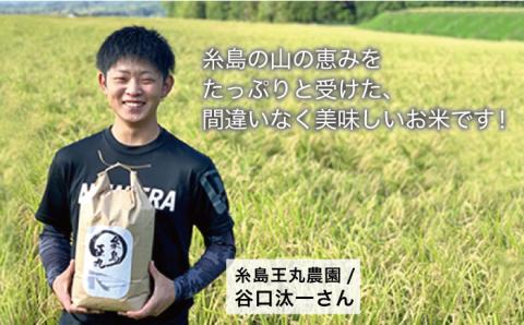 【令和7年産新米】糸島産 ヒノヒカリ 5kg 糸島市 / 糸島王丸農園　( 谷口汰一 )【いとしまごころ】 [AAZ010]