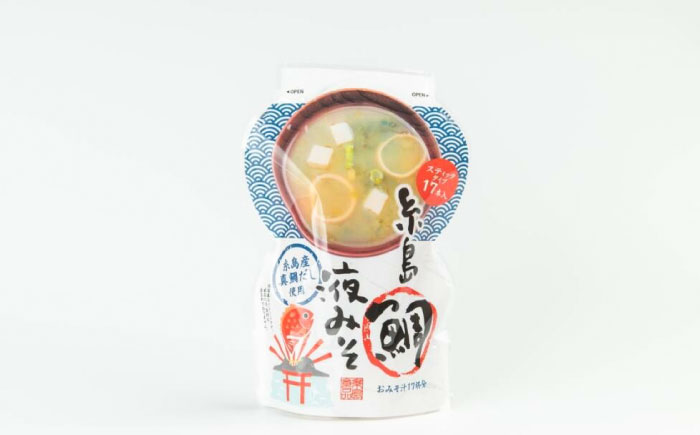 【年内発送】【お手軽】 糸島鯛液みそ 小分けパック 15g×17本 糸島市 / 糸島食品 味噌汁 みそ汁 [ABE045]