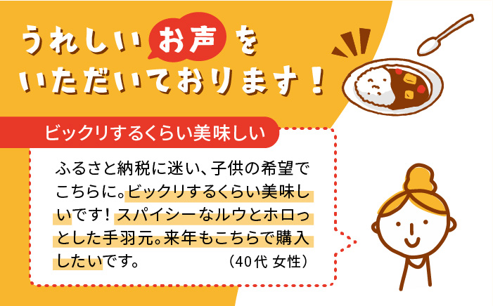 【全6回定期便】糸島どり手羽元カレー（24食入）《糸島》【トリゼンフーズ】 [ACD008]