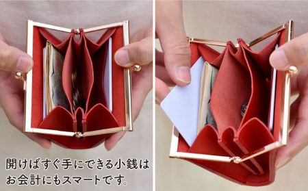 がま口 コンパクト 財布 糸島市 / LADIES&GENTLEMEN レザー 革製品 革財布 サイフ [ADK042]