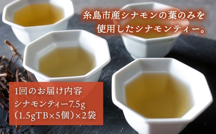 【全3回定期便】シナモンティー 2袋( 糸島産 シナモンリーフ 100%使用 ) 糸島市 / 泉屋六治【いとしまごころ】 [AGC011]