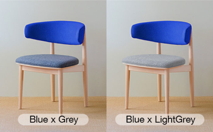 Round Chair ”Uuuh!”〈Blue〉 糸島市 / nomade design 椅子 クラフト [AIF011] Grey