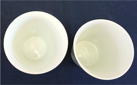 有田焼 和紙染 花紋フリーカップ2個セット 伊都桃山窯 福岡県糸島市 陶磁器 クラフト 伝統 工芸 [AKB002]