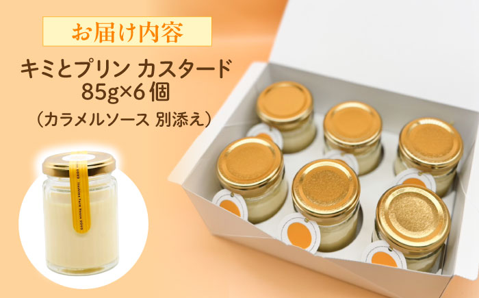キミとプリン カスタード ◆ 6個 セット ◆ 《糸島市》【株式会社おおはまファーム】 [AKH013]