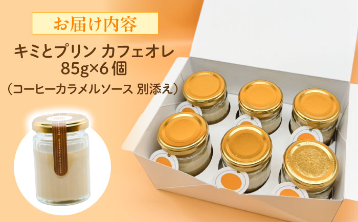 キミとプリン カフェオレ ◆ 6個 セット ◆ 《糸島市》 【株式会社おおはまファーム】 [AKH014]