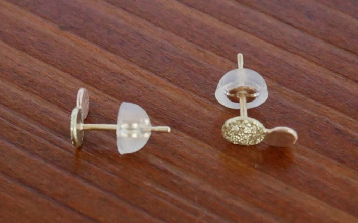 K18 まる ピアス ダイヤタガネ 糸島市 / Chloroplast / クロロプラスト ジュエリー [ALF013]