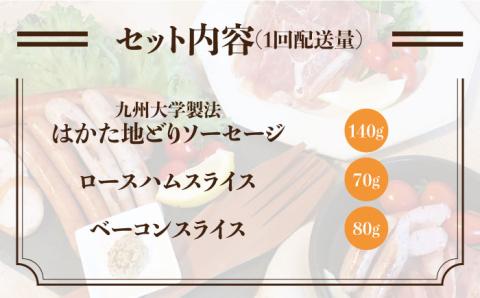 【 全6回 定期便 】 糸島 の 陽光 ハム セット 《糸島》 【志摩スモークハウス】 [AOA009]