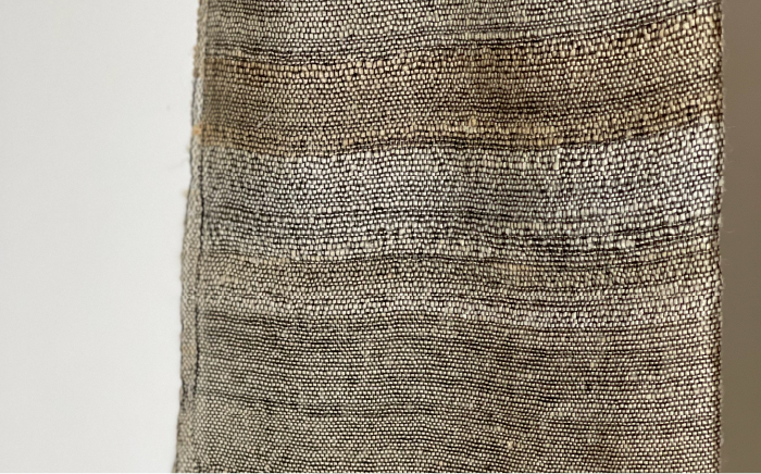 【一点物】野蚕シルクのストール（シルク100%） ≪糸島≫【工房Te・Te】 [AOB015]