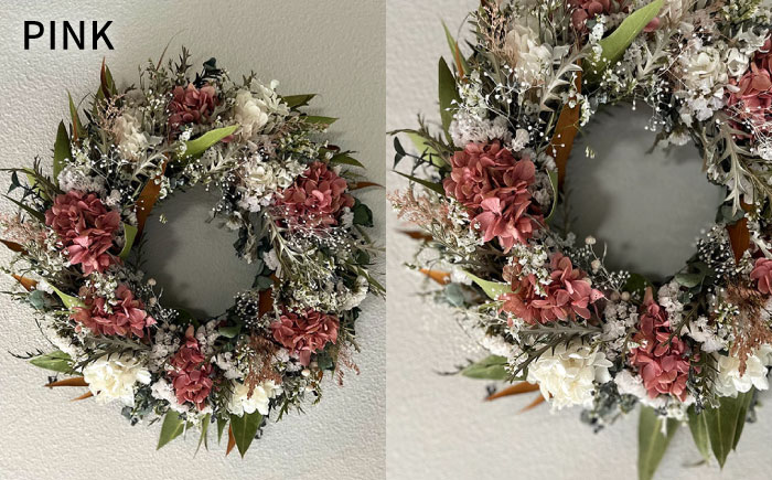 【選べる4タイプ】ドライ フラワー リース Mサイズ 《糸島》【tokohana】 [AOC018]