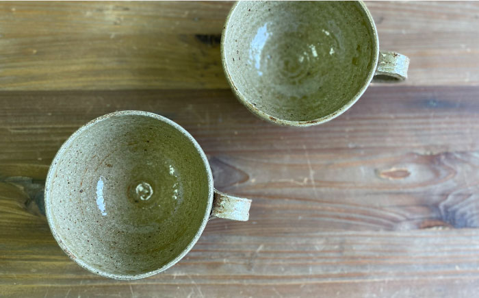 黄唐津 スープカップ （ ペア ） 糸島市 / 高麗窯【いとしまごころ】 [AOZ012] 食器 マグカップ