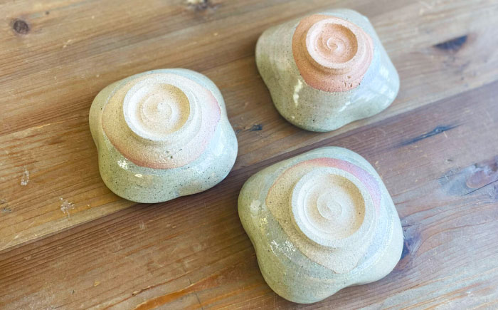 絵豆皿（トリ）3枚セット 糸島市 / 唐津焼 高麗窯【いとしまごころ】 陶器 食器 [AOZ014]