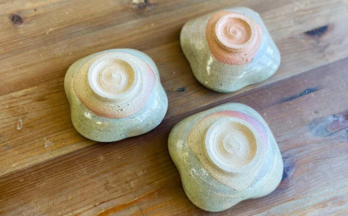 絵豆皿（うさぎ）3枚セット 糸島市 / 唐津焼 高麗窯 【いとしまごころ】 焼き物 食器 [AOZ015]