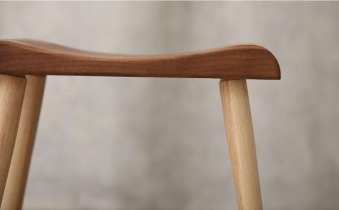 ウォールナットスツール≪糸島≫【answer】お洒落/インテリア/木工家具/クラフト/オリジナル [APB015]