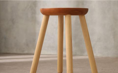 丸スツール≪糸島≫【answer】お洒落/インテリア/木工家具/クラフト/オリジナル [APB016]