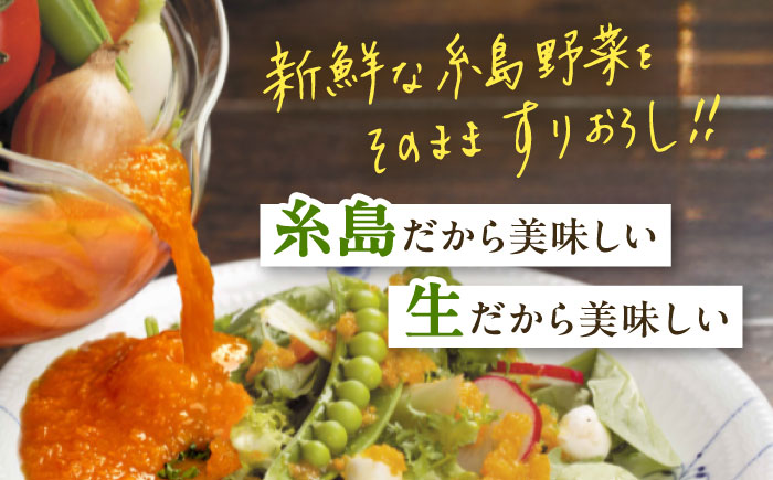 優秀味覚賞受賞 糸島野菜を食べる生ドレッシング ルッコラレモン3本セット 糸島市 / 糸島正キ [AQA081]