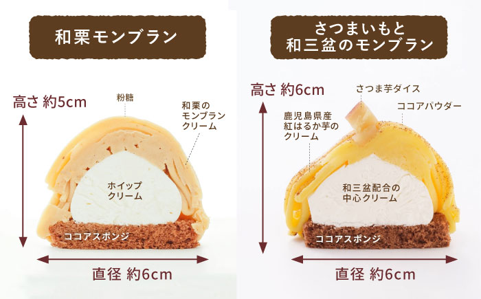 冷凍ケーキ 3種16個 （おいも / 栗 ） 糸島市 / 五洋食品産業 [AQD002]