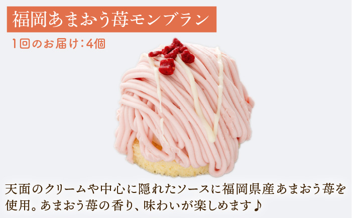 【全12回定期便】糸島スイーツ3種セット【B】（糸島だいだいのパウンドケーキ・福岡あまおう苺モンブラン・ベイクドチーズケーキ）《糸島》【五洋食品産業】 [AQD033]