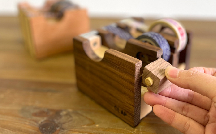 マスキングテープカッター《糸島》【家具工房CLAP（山本直毅）】【いとしまごころ】 [AQZ001]