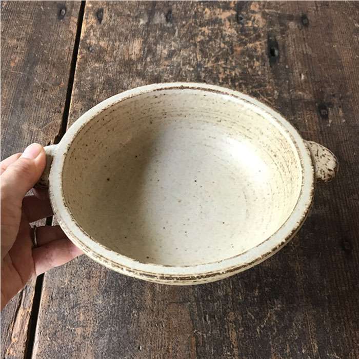 [受注生産]耐熱灰釉シリーズ グラタン皿ペア≪糸島≫【うつわと手仕事の店 研】器/陶器/食器/手作り/クラフト [ARD012]