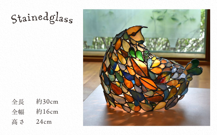 ステンドグラスオブジェランプ 糸島市 / アトリエ エトルリア [ARF012]