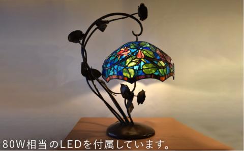 ステンドグラスランプSL-18 ハンギングローズ【アトリエエトルリア】 [ARF017]