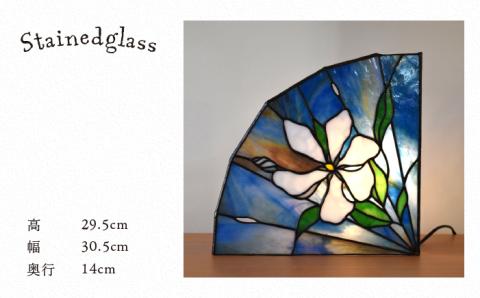 ステンドグラスランプSL-23 クチナシ【アトリエエトルリア】 [ARF023]