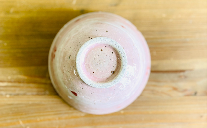 桜 飯碗 《 糸島 》【てびねり舎（鎌田 恵子）】【いとしまごころ】うつわ 食器 陶器 お椀 [ARZ001]