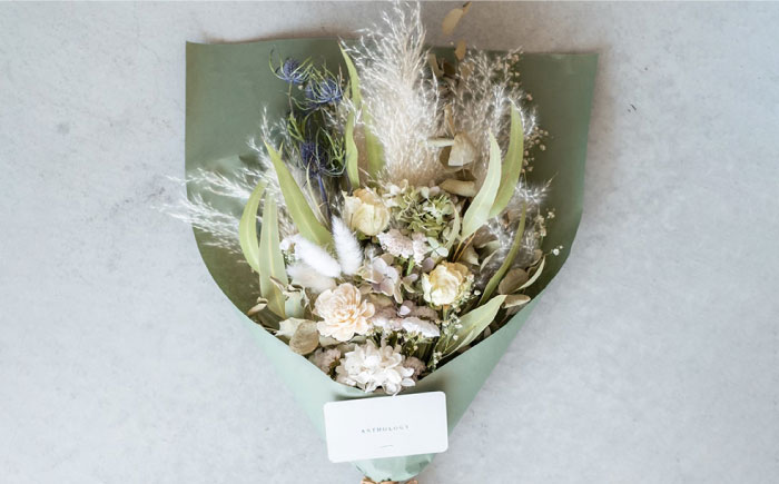 ドライフラワー スワッグ Mサイズ【ブルールーフ/Blue Roof/アンソロジー/Anthology】 糸島市 / 株式会社ブルールーフジャパン [AXF012]