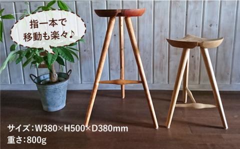 銀杏のスツール（ロースツール）≪糸島≫【工房はーべすと】椅子/クラフト/木工家具/オリジナル [AYA042]