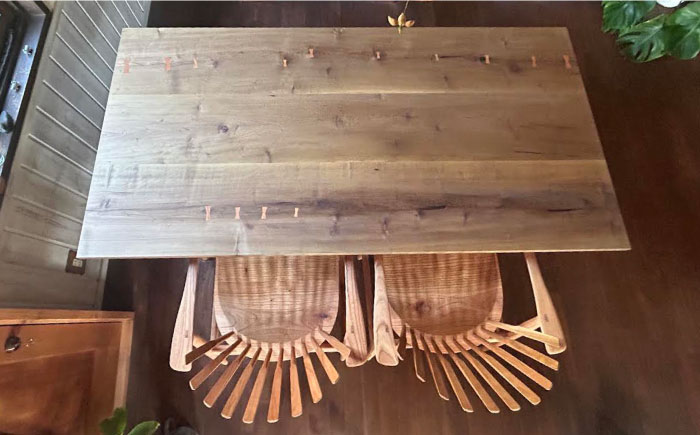 ダイニングテーブル≪糸島≫【工房はーべすと】クラフト/木工家具/机/インテリア [AYA051]